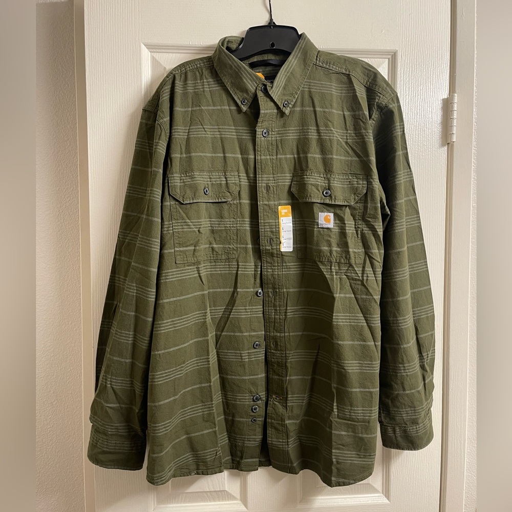 CARHARTT BUTTON-UP NWT LARGE